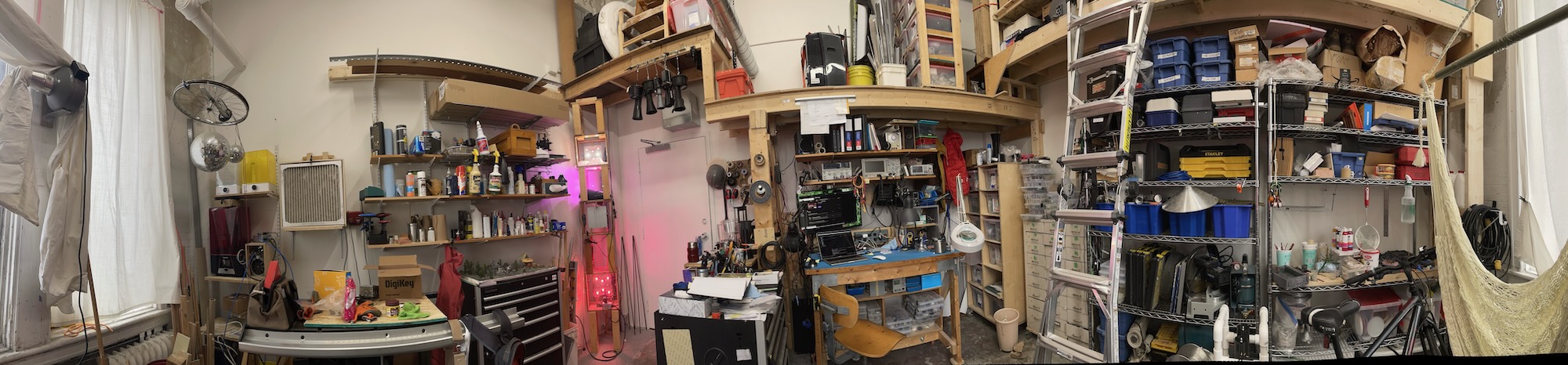 Our current studio. A bit of a work in progress